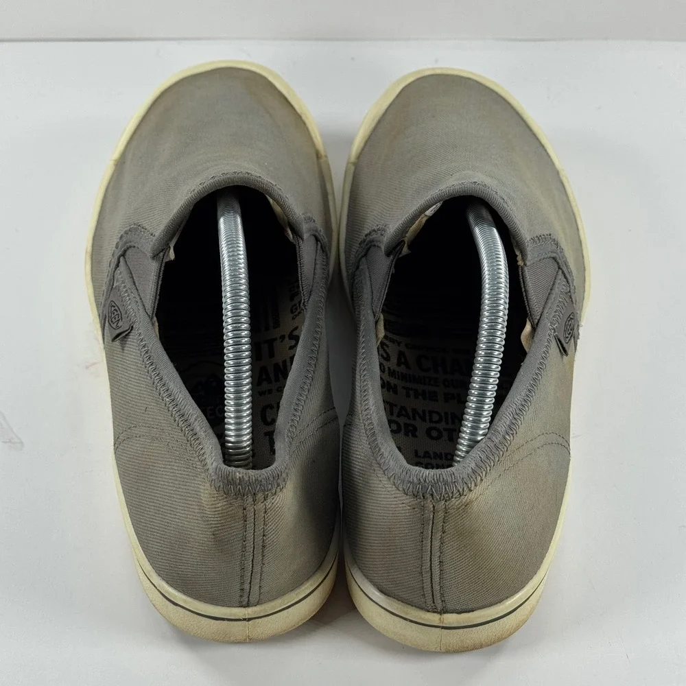 Keen Elsa Lite Slip On Canvas Sneakers Grey Mens 11 1026468‎ LUFTcell